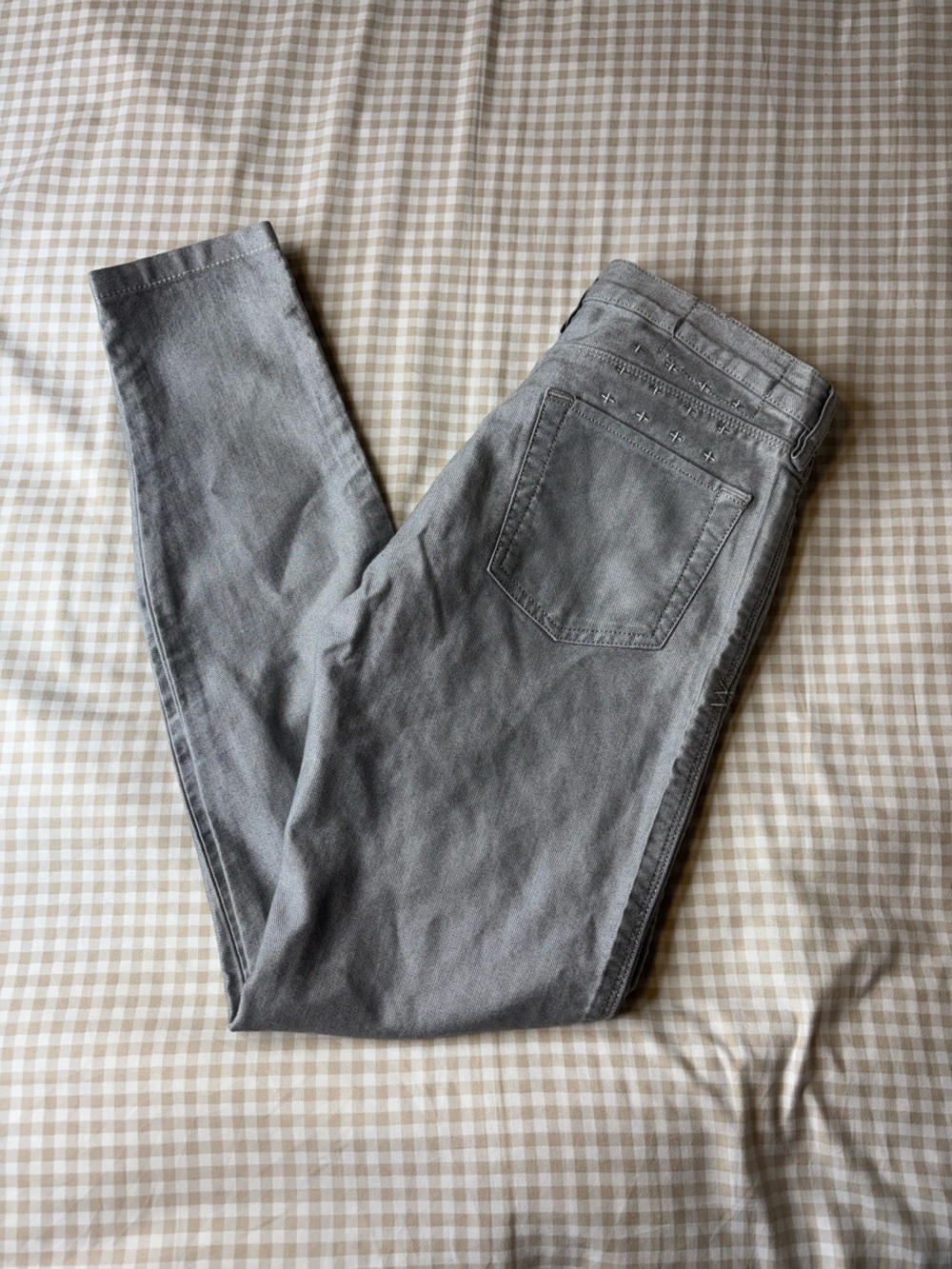 Ksubi Super Skinny Zip Jeans in Stainless